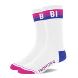 Prowler Bi Socks Bisexual Pride White Cotton Sexy Gay Footwear Gift