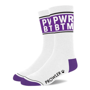 Prowler PWR BTM Power Bottom Socks Gay Pride Statement Sexy Footwear