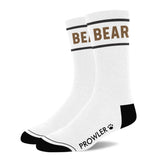 Prowler RED Bear Socks Gay Pride Statement White Cotton Sexy Footwear