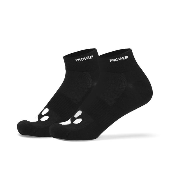 Prowler RED Daddy Ankle Socks Black Cotton Sole Paw Print Kink Gift