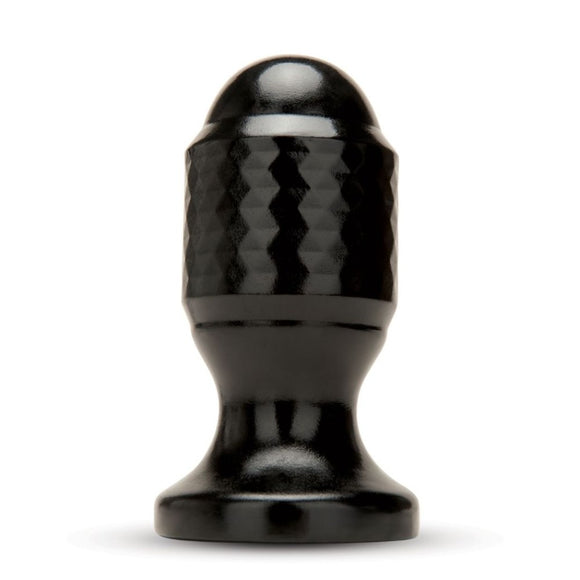 Prowler Red Diamond Texture Butt Plug Black PVC Anal Play Sex Toy