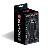 Prowler Red Diamond Texture Butt Plug Black PVC Anal Play Sex Toy