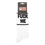 Prowler RED Fuck Me Socks White Cotton Gay Club Statement Fashion Wear