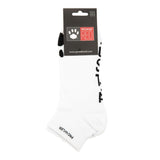 Prowler RED Just A Hole Ankle Socks White Cotton Sole Paw Print Gift