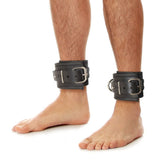 Prowler RED Leather Lockable Ankle Restraints L/XL Size Bondage Cuffs