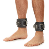 Prowler RED Leather Lockable Ankle Restraints S/M Size Bondage Cuffs