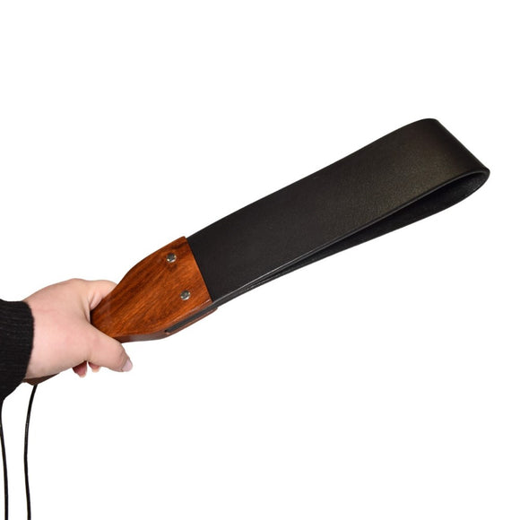 Prowler RED Leather and Wood Flapper Paddle BDSM Fetish Play