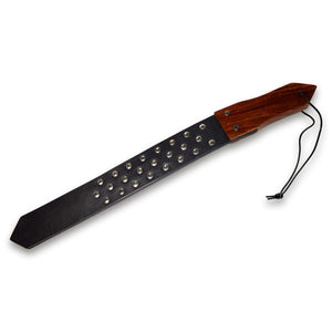 Prowler RED Leather and Wood Studded Paddle BDSM Fetish Play