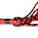 Prowler RED Long Handle Nine Tail Flogger BDSM Fetish Play Whip