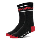 Prowler RED Master Socks Black Cotton Dominant BDSM Fetish One Size
