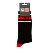 Prowler RED Master Socks Black Cotton Dominant BDSM Fetish One Size