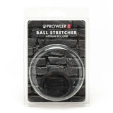 Prowler RED Ball Stretcher Black Silicone Testicle Ring Medium Size