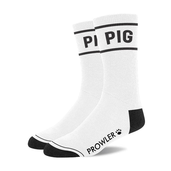 Prowler RED Pig Socks White Cotton Gay Club Bold Statement Wear
