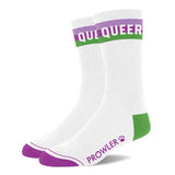 Prowler Queer Socks Gay Pride Statement LGBTQ White Cotton Sexy Footwear