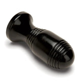 Prowler RED Ribbed Butt Plug Black PVC Anal Stimulation Play Sex Toy