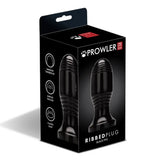 Prowler RED Ribbed Butt Plug Black PVC Anal Stimulation Play Sex Toy