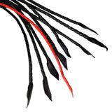 Prowler RED Short Handle Red and Black Flogger BDSM Bondage Play Whip