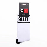 Prowler RED Slut Socks Sexual Pride White Cotton Crew One Size