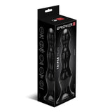 Prowler RED Triple Butt Plug Black PVC Anal Probe Stimulation Beads Advanced Sex Toy