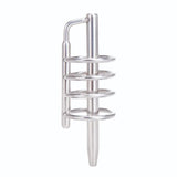 Prowler RED Urethral Plug & Cage Stainless Steel Penis Pin Gland Ring CBT Fetish Play