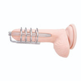 Prowler RED Urethral Plug & Cage Stainless Steel Penis Pin Gland Ring CBT Fetish Play