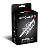 Prowler RED Urethral Plug & Cage Stainless Steel Penis Pin Gland Ring CBT Fetish Play