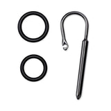 Prowler RED Urethral Plug & Ring Stainless Steel Penis Hole Pin CBT Fetish Play