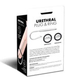 Prowler RED Urethral Plug & Ring Stainless Steel Penis Hole Pin CBT Fetish Play