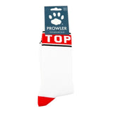 Prowler Top Socks Gay Sexual Pride White Red Cotton Crew One Size