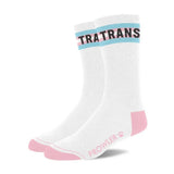 Prowler Trans Socks White Cotton Transgender Pride Flag Celebration