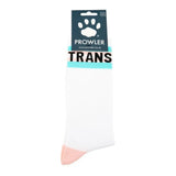 Prowler Trans Socks White Cotton Transgender Pride Flag Celebration