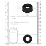 Shots Pumped Black Silicone Penis Pump Cylinder Sleeve Replacement Large Size