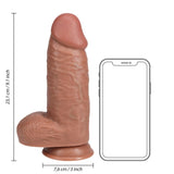 RealRock 9 Inch Extra Thick Dildo Tan Skin Tone Realistic Penis Girth Sex Toy
