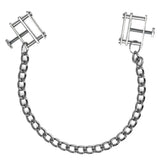 Rimba Adjustable Metal Vice Nipple Clamps with Chain Bondage Play