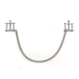 Rimba Adjustable Metal Vice Nipple Clamps with Chain Bondage Play