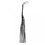 Rimba 14 String Black Leather Flogger Whip BDSM Gear Fetish Bondage Play