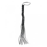 Rimba Bondage Play Short Handle Black Leather Whip Flogger BDSM Fetish