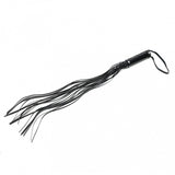 Rimba Bondage Play Short Handle Black Leather Whip Flogger BDSM Fetish