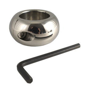 Rimba Stainless Steel Donut Ball Stretcher 450g Testicle Weight Bondage Fetish Play