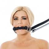 Rimba Silicone Horse Bit Mouth Gag Adjustable Leather Reins Pony Play Fetish Bondage Play BDSM