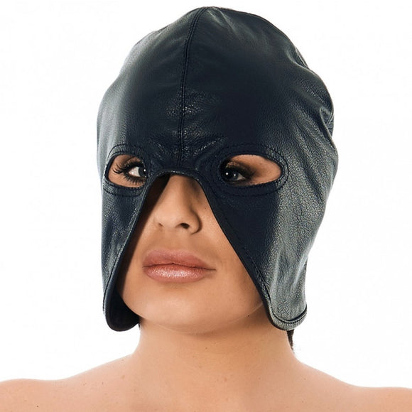 Rimba Black Leather Executioners Head Mask Hood Bondage Gear BDSM Fetish Play