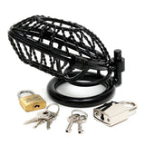 Rimba Metal Male Chastity Device Padlock Cock Cage Mens Bondage Play Fetish BDSM