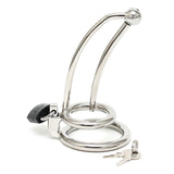 Rimba Male Chastity Penis Lock Curved Urethral Tube Plug Sound Cock Bondage CBT Play
