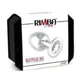 Rimba Steel Metal Jewel Clear Gem Stone Crystal Butt Plug Anal Sex Toy