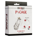 Rimba P-Cage PC11 Penis Chastity Cage Large Size Clear Erection Restriction Male Fetish