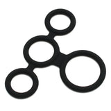 Rimba Quatro Cock Ring & Ball Splitter Testicle Bondage Orgasm 4-Way Erection Band