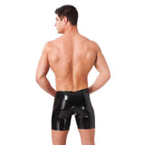 Rimba Rubber Secrets Black Latex Bermuda Shorts for Men Fetish Wear BDSM Play