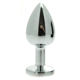 Rimba Stainless Steel Butt Plug with Red Crystal Jewel Anal Sex Toy