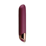 Rocks Off Chaiamo Burgundy Gold Vibrator 10 Speed Chic USB Rechargeable Fun Sex Toy