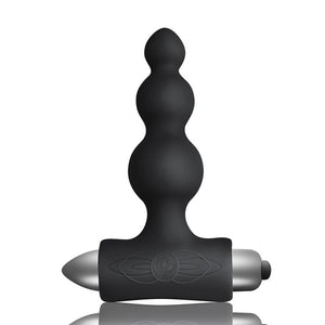 Rocks Off Petite Sensations Bubbles Black Butt Plug Anal Bead Vibrator Unisex Sex Toy